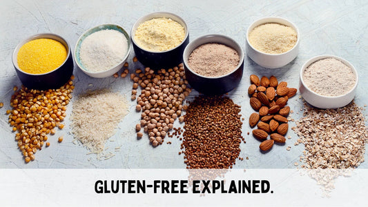 photo with bowls of grains showing gluten free explained